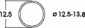 Кольцо фрикционное для колес 10шт ROCO (40066)