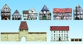 Здания старого города 3D, 9шт. (CD) NOCH HO/TT/N/Z (60306)