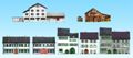 Сельские дома 3D, 8шт. (CD) NOCH HO/TT/N/Z (60308)